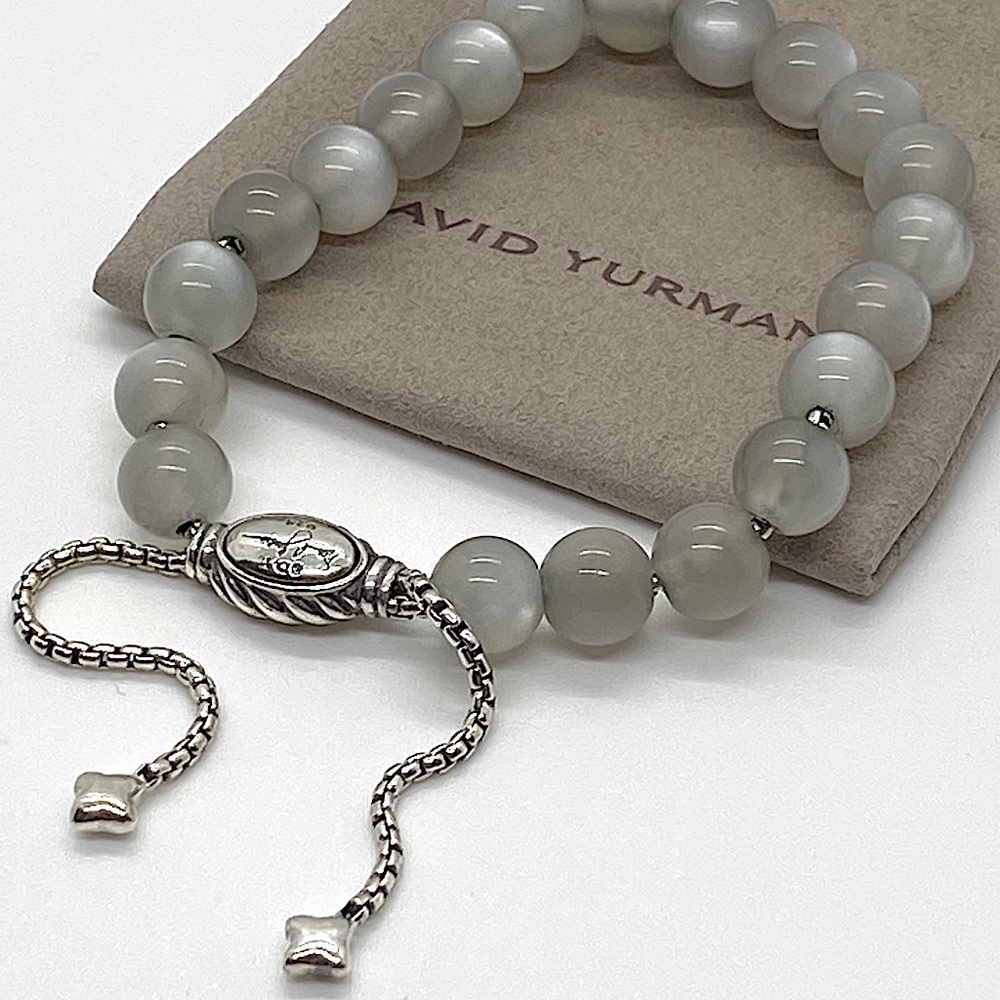 DAVID YURMAN Spiritual Bead Bracelet Sterling Silver With Moonstone